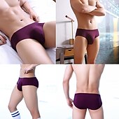 cheap Men&#039;s Briefs Underwear-Men&#039;s 1 PCS Boxers Underwear Boxer Shorts Modal Breathable Soft Comfortable Plain Mid Rise Black White