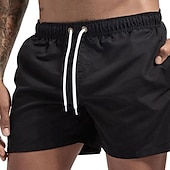 cheap Men&#039;s Boxer Swim Trunks-Men&#039;s Swim Trunks Swim Shorts Board Shorts Mesh Pocket Drawstring Elastic Waistband Shorts Outdoor Sports &amp; Outdoor Athletic Breathable Quick Dry Soft Beach Workout Tailored Fit Sportswear Activewear
