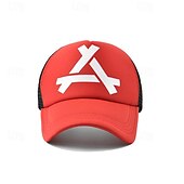 billige Baseballcaps for menn-Herre Snapback lue Baseballcaps Solhatt Trucker Hat Nettinghette Svart Hvit Bomull Netting Mesh tilbake Mote Fritid Gate Daglig Grafisk Justerbare Solkrem Pustende