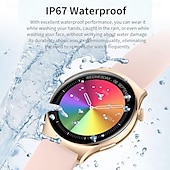 preiswerte Intelligente Armbänder-696 i101 Smartwatch 1.43 Zoll Smart-Armband Bluetooth Anruferinnerung Schlaf-Tracker Herzschlagmonitor Kompatibel mit Android iOS Damen Freisprechanlage Nachrichterinnerung IP 67 45mm Uhrengehäuse