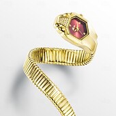 economico Orologi al quarzo-Missfox orologio al quarzo da donna, moda creativa, orologio da polso casual, decorazione impermeabile, orologio in acciaio inossidabile
