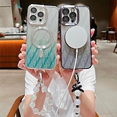 Недорогие Чехлы для Samsung-телефон Кейс для Назначение SSamsung Galaxy айфон 16 iPhone 15 14 Pro Max Plus iPhone 13 12 11 Pro Max Кейс на заднюю панель Магнитный адсорбционный футляр