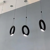 abordables Suspension-Lampe suspendue en métal à 1 lumière, luminaire décoratif d&#039;intérieur, idéal pour un balcon, un salon, une chambre à coucher ou une salle à manger, pendentif LED