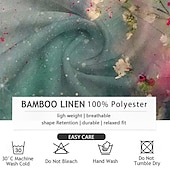 お買い得  植物の模様-男性用 フラワー シャツ ボタンアップシャツ 長袖 カジュアル 日常 祝日 夏 春 秋 スタンド プリント グリーン