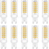 economico Luci LED bi-pin-Lampadine a led G9 da 10 pezzi da 9 W equivalenti a una lampadina alogena da 90 W con angolo del fascio di 360 senza sfarfallio