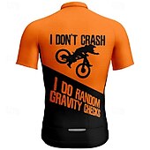 abordables Maillots pour hommes-Homme Maillot Velo Cyclisme Manche Courte Cyclisme Tee-shirt Maillot avec 3 poches arrière VTT Vélo tout terrain Respirable Séchage rapide Conception anatomique Mèche Rouge Bleu Orange Des sports