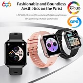 preiswerte Smartwatch-696 NX22 Smartwatch 1.78 Zoll Smartwatch Fitnessuhr Bluetooth Schrittzähler Anruferinnerung Schlaf-Tracker Kompatibel mit Android iOS Damen Herren GPS Freisprechanlage Nachrichterinnerung IP 67 46mm