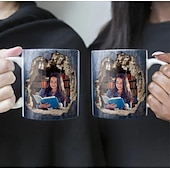 baratos Para mulheres-Caneca de Foto em 3D Personalizada - Melhor Presente para Mãe - Caneca de Cerâmica Caneca com Buraco na Parede Design Criativo Caneca Multifuncional Presente de Natal para Amigos e Família