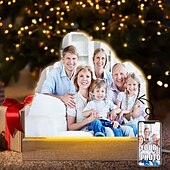 abordables Regalos personalizados-Marco de fotos iluminado personalizado, luz de noche acrílica con foto personalizada para el día de San Valentín, regalo familiar para madre, padre, hijos, regalos de aniversario de cumpleaños