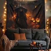 tanie Dekoracja Halloween-dekoracje halloween dziewczyna duch wiszący gobelin sztuka ścienna duży gobelin dekoracja ścienna tło zdjęcia koc zasłona dom sypialnia salon