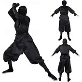 levne Pánské kostýmy-Ninja Cosplay kostým Dospělé Pánské cosplay Výkon Párty Karneval Plesová maškaráda Jednoduchý karnevalový kostým