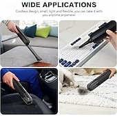 cheap Vacuum Cleaners-Car Vacuum Portable Handheld Vacuum Cleaner 4-in-1 Compact Vacuum for Car Cleaning Electric Mini Vacuum with 3 Nozzles