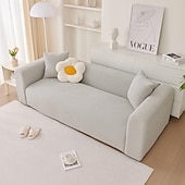 cheap Sofa Cover-Elastic Sofa Cover Full Cover, Anti-Cat Scratch Thickened Creamy Style for Durable Furniture Protection Suitable for All Seasons and Sofa Types