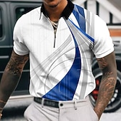 Miesten Geometrinen Vetoketjulliset poolopaidat Golfpaita Lyhythihainen Poolopaidat Kauluspaidat Business Casual Lomavaatteet Muodolliset vaatteet Festivaalivaatteet 3D-tulostus Quarter Zip Polo halpa Miesten geometrinen poolo-Miesten Geometrinen Vetoketjulliset poolopaidat Golfpaita Lyhythihainen Poolopaidat Kauluspaidat Business Casual Lomavaatteet Muodolliset vaatteet Festivaalivaatteet 3D-tulostus Quarter Zip Polo