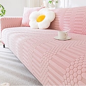 economico Copridivano-fodera per divano elastica in velluto jacquard copertura universale all-inclusive quattro stagioni pigro cuscino per divano anti-graffio in un unico pezzo estensibile e resistente facile da installare