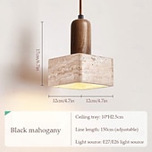 ieftine Designul cilindrului-LED pandantiv lumina din piatra design pandantiv vintage living dormitor sufragerie 110-240v