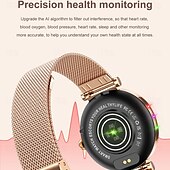 abordables Pulseras inteligentes-696 CF37 Reloj inteligente 1.27 pulgada Pulsera inteligente Bluetooth Podómetro Recordatorio de Llamadas Seguimiento del Sueño Compatible con Android iOS Mujer Hombre Llamadas con Manos Libres