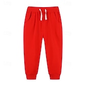 cheap Bottoms-Boys 3D Solid Color Pants Sweatpants Spring Fall Active Basic Kids 4 years+ Outdoor Sport Casual Regular Fit
