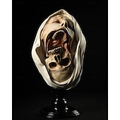 voordelige Halloween Hangende en Tafelversieringen-Transfiguratio Mortis standbeeld, tijd zandloper hars sculpturen ornamenten abstracte collectible beeldjes voor thuiskantoor boekenplank desktop decor