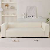 cheap Sofa Cover-Elastic Sofa Cover Full Cover, Anti-Cat Scratch Thickened Creamy Style for Durable Furniture Protection Suitable for All Seasons and Sofa Types