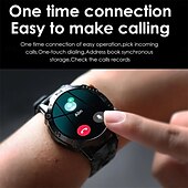 お買い得  スマートウォッチ-k59 スマートウォッチ 1.43インチ AMOLED メンズ アウトドア スポーツ スマートウォッチ 360mAh バッテリー 心拍数モニター Bluetooth 通話 ウォッチ