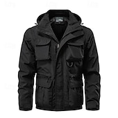 voordelige Fleece &amp; 3-in-1 Jassen-Voor heren Softshell jas Wandeljack Buitenshuis Winddicht Windjack Reizen Zwart Leger Groen Khaki