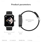 preiswerte Smartwatch-696 NX22 Smartwatch 1.78 Zoll Smartwatch Fitnessuhr Bluetooth Schrittzähler Anruferinnerung Schlaf-Tracker Kompatibel mit Android iOS Damen Herren GPS Freisprechanlage Nachrichterinnerung IP 67 46mm