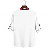 cheap Ethnic Pattern-Men&#039;s Shirt Button Up Shirt Long Sleeve Tribal Fashion Casual Vacation Causal Casual Summer Spring &amp;  Fall Stand Collar Buttons Print White Yellow Blue Gray
