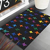 preiswerte Fußmatten-Regenbogen ausgefallene Fußmatte Küchenmatte Bodenmatte rutschfester Bereich Teppich Ölfester Teppich Indoor Outdoor Matte Schlafzimmer Dekor Badezimmermatte Eingangsteppich