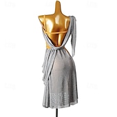 abordables Tenues de danse latine-Danse latine Robe Cristaux / Stras Femme Utilisation Usage quotidien Sans Manches Spandex