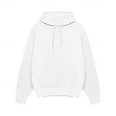 cheap Basic Hoodies-Men&#039;s Hoodie Black White Pink Light Grey Dark Gray Hooded Plain Pocket Sports &amp; Outdoor Daily Holiday Streetwear Basic Casual Spring &amp;  Fall Clothing Apparel Hoodies Sweatshirts