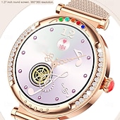 abordables Pulseras inteligentes-696 CF33 Reloj inteligente 1.27 pulgada Pulsera inteligente Bluetooth Podómetro Recordatorio de Llamadas Seguimiento del Sueño Compatible con Android iOS Mujer Llamadas con Manos Libres Recordatorio