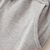 cheap Bottoms-Boys 3D Solid Color Pants Sweatpants Spring Fall Active Basic Kids 4 years+ Outdoor Sport Casual Regular Fit