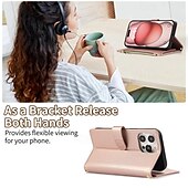 economico Cover per iPhone-telefono Custodia Per Samsung Galaxy iPhone16 iPhone 15 Pro Max Plus iPhone 14 13 12 11 Pro Max Plus Mini Porta carte di credito Con supporto A calamita Cerniera Retrò TPU pelle sintetica