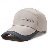 preiswerte Baseballkappe für Herren-Herren Cap Basecap Sonnenhut Kappe Schwarz Rote Polyester Patchwork Modisch Brautkleider schlicht Strasse Täglich Farbblock Buchstabe Einstellbar Sonnenschutz Atmungsaktiv