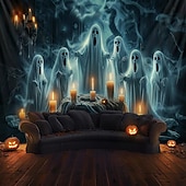 levne halloweenské nástěnné tapisérie-halloween dekorace duchové party závěsný gobelín nástěnné umění velký gobelín nástěnná malba výzdoba fotografie pozadí přikrývka opona domácí ložnice obývací pokoj