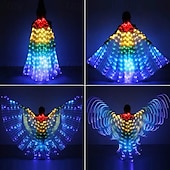 cheap Novelties-LED Wings Glow Angel Light Up Wings Belly Dance Costumes Wings LED Butterfly Wings for Adults Kids Glowing Light Up Costume Performance Clothing for Carnival
