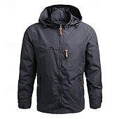 economico Fleece &amp; Giacche 3 in 1-Per uomo Giacca Softshell Giubbino da escursione All&#039;aperto Antivento Resistente all&#039;acqua Felpa con cappuccio Giacca a vento Campeggio / Escursionismo / Speleologia Viaggi Nero Verde militare Cachi