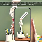 cheap Household Appliances-Multi-Functional Eye Protection Desk LED Lamp Study Lamp with Electric Fan Plug-In Operation White