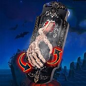 お買い得  ハロウィンの小道具の照明-ハロウィーンの悪魔の手が光り輝き、面白いドアロックを話すクリエイティブなホームデコレーションライト AAA電池駆動 1個