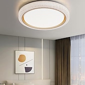 economico Lampade da soffitto con dimmer-Plafoniere a led dimmerabili 50 cm 1 luce moderna arte industriale circolare in metallo spazzolato semi incasso 42 w per cucina camera da letto soggiorno 220-240 v