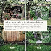 billige landskapsteppe-hage arkitektur blomster hengende billedvev veggkunst stor billedvev veggmaleri dekor fotografi bakteppe teppe gardin hjem soverom stue dekorasjon