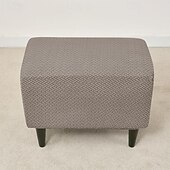 abordables Housse de pouf-Housse de pédale de tabouret housses de pouf extensibles en jacquard housses de rangement pliantes épaisses protecteur de repose-pieds carré avec fond élastique pour le salon