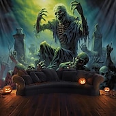 halpa Halloween koristelu-halloween koristeet hirviö zombit roikkuu kuvakudos seinä taide iso kuvakudos seinämaalaus sisustus valokuva tausta peitto verho koti makuuhuone olohuone