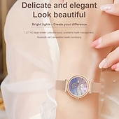 abordables Pulseras inteligentes-696 CF37 Reloj inteligente 1.27 pulgada Pulsera inteligente Bluetooth Podómetro Recordatorio de Llamadas Seguimiento del Sueño Compatible con Android iOS Mujer Hombre Llamadas con Manos Libres