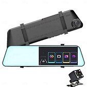 abordables DVR pour voiture-L1039 1080p Nouveau design / HD / avec caméra arrière DVR de voiture 170 Degrés Grand angle 3 pouce IPS Dash Cam avec Wi-Fi / Vision nocturne / G-Sensor 4 LED infrarouge Enregistreur de voiture