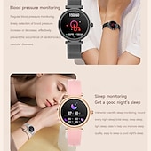 abordables Pulseras inteligentes-696 CF37 Reloj inteligente 1.27 pulgada Pulsera inteligente Bluetooth Podómetro Recordatorio de Llamadas Seguimiento del Sueño Compatible con Android iOS Mujer Hombre Llamadas con Manos Libres