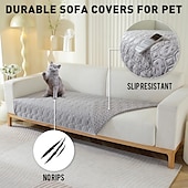 economico Copertura per divano-Coprimaterasso per divano per animali domestici 100% impermeabile, antiscivolo, anti-sporco, anti-perdita, tinta unita