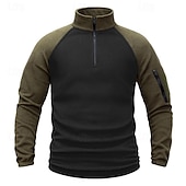 preiswerte Fleece &amp; 3 in 1 Jacken-Herren Wanderfleecejacke Winter Draussen Patchwork Weich Bequem Warm Warme taktische Jacke Sport Fleecejacke mit Kapuze Winter-Abenteuerjacke Klettern Camping / Wandern / Höhlenforschung Reisen