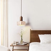 ieftine Designul cilindrului-LED pandantiv lumina din piatra design pandantiv vintage living dormitor sufragerie 110-240v